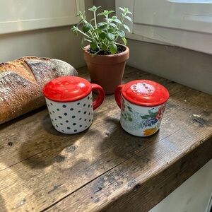 Pioneer Woman Country Garden Ceramic Salt and Pepper Shaker Set